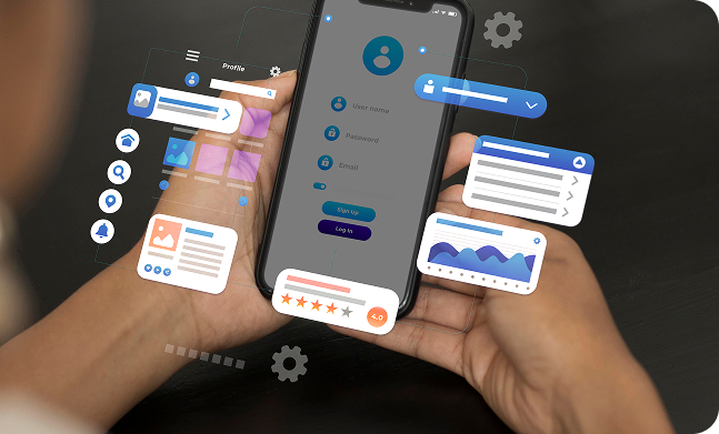 Mobile applications on smartphone